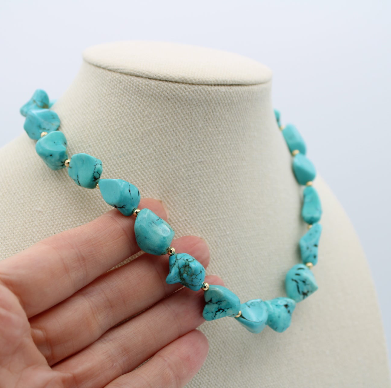Turquoise Coast Necklace, 16”