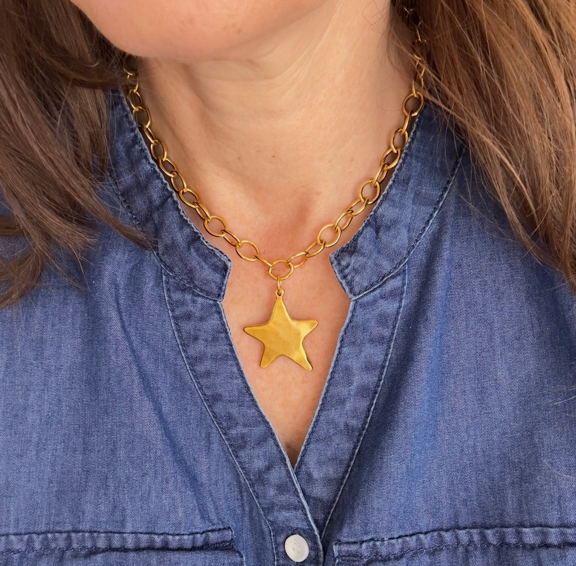 North Star Necklace, 16"