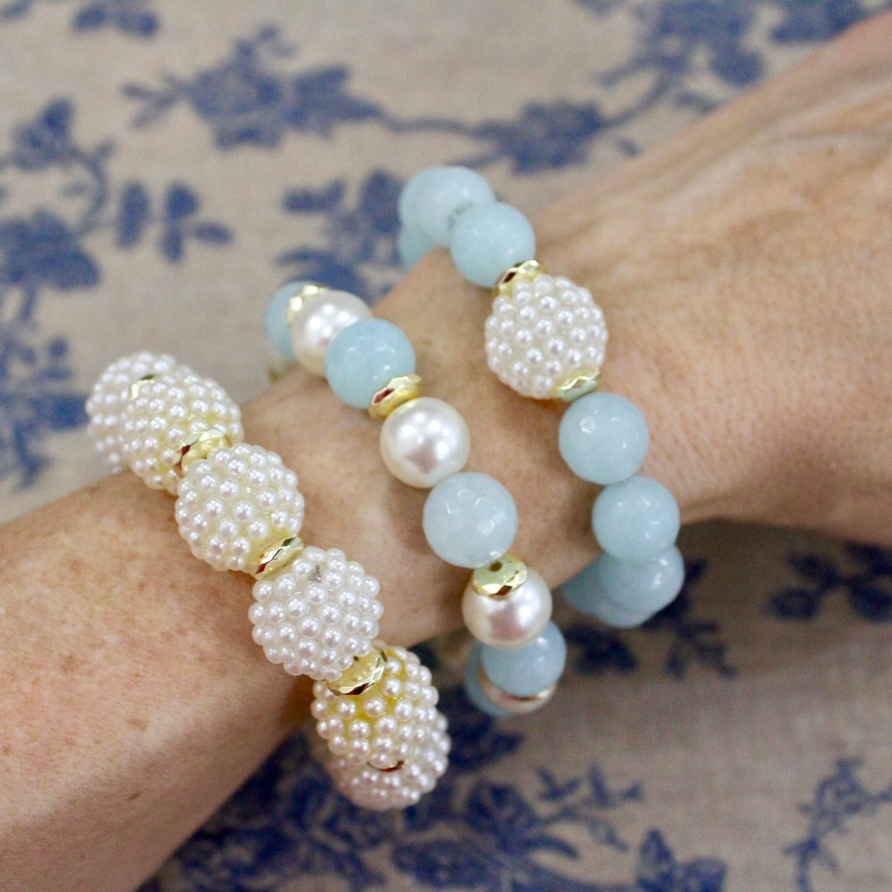 Pearl Cluster Bracelet