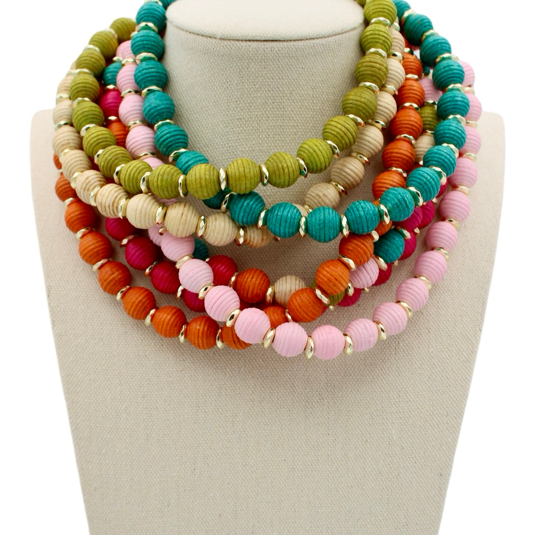 Bali Necklace - Pale Pink