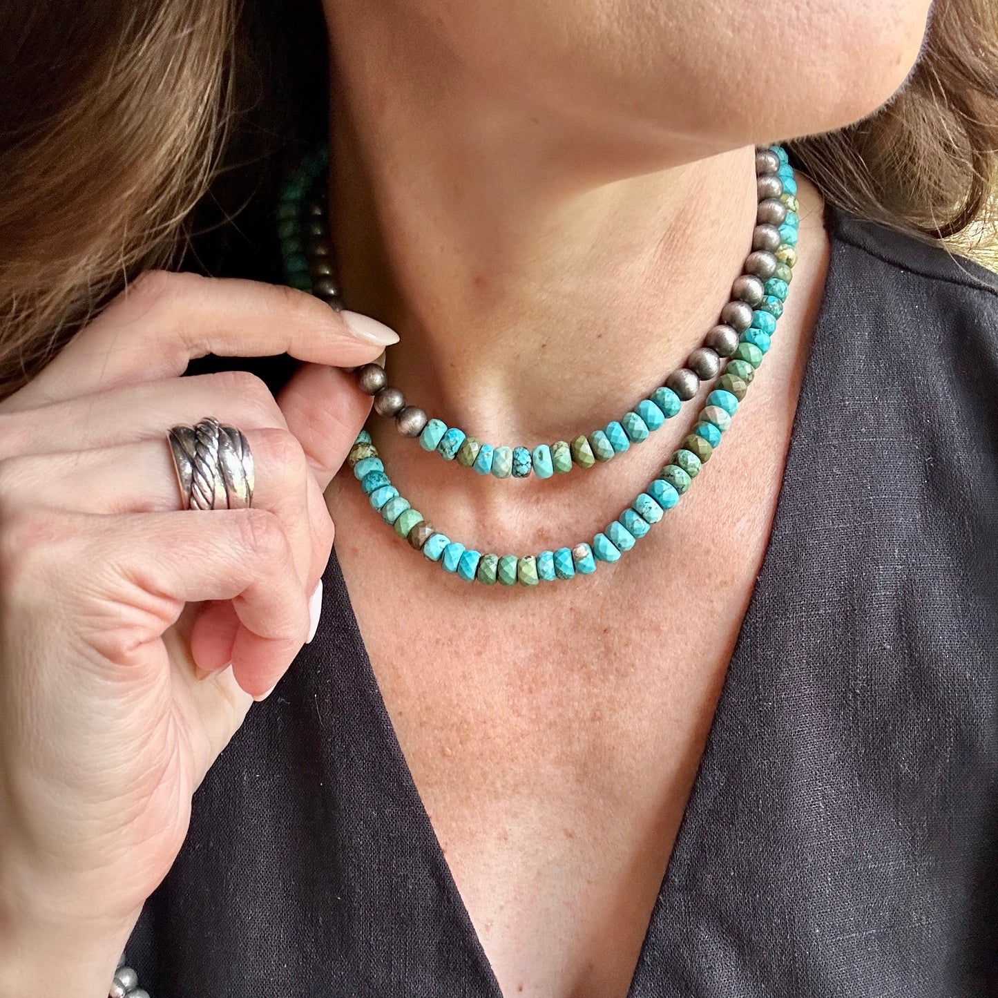 Turquoise Hills Necklace, 16"