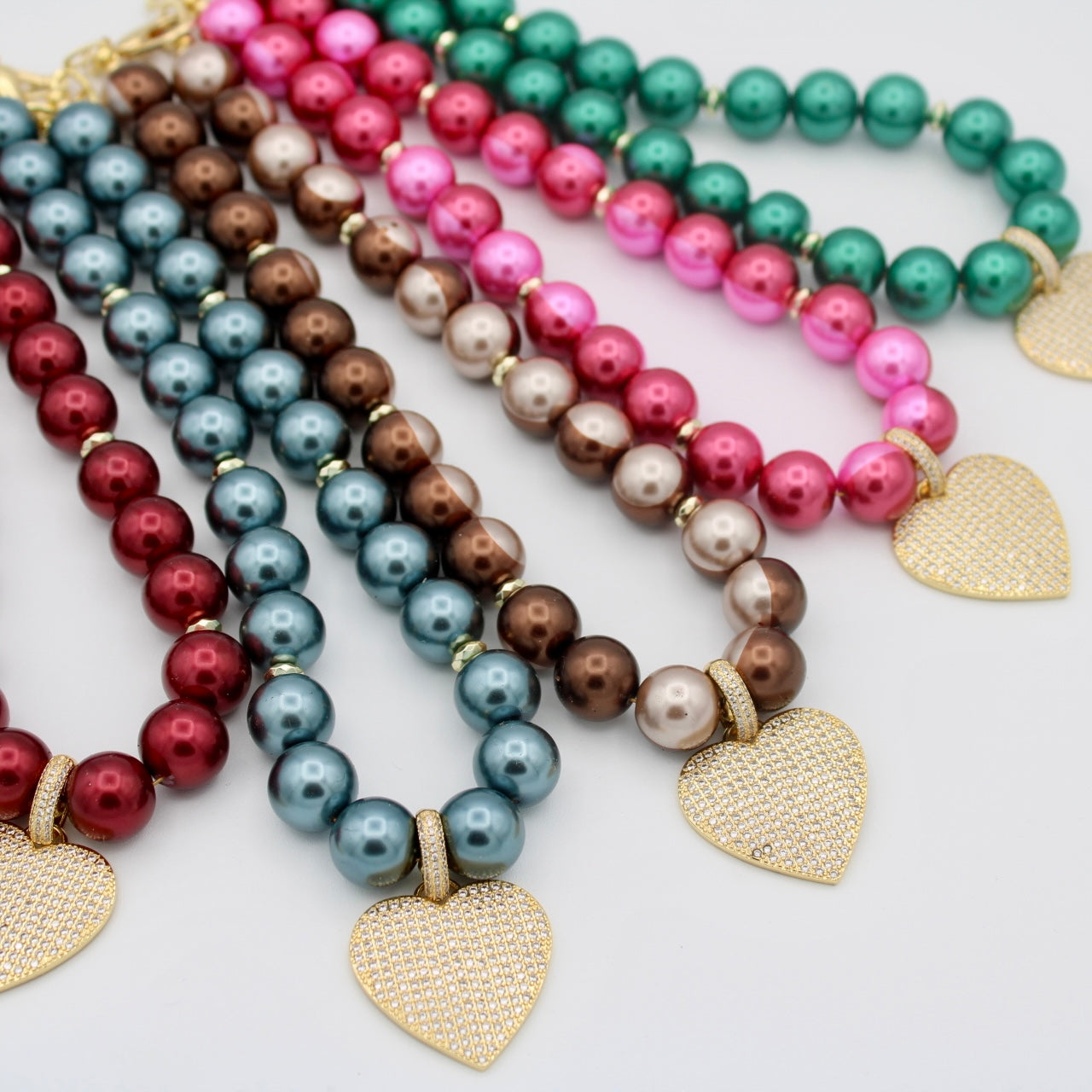 Cheers to Love Necklace, Cranberry Cosmo