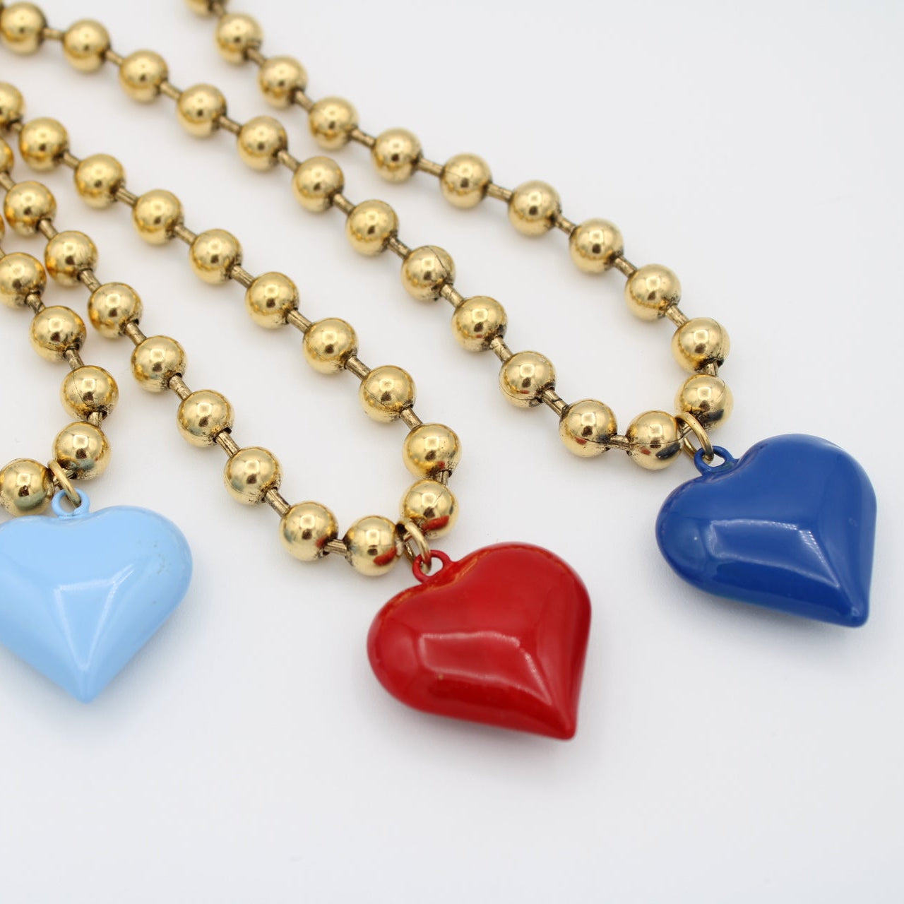 Ti Amo Heart Necklace, Royal Blue