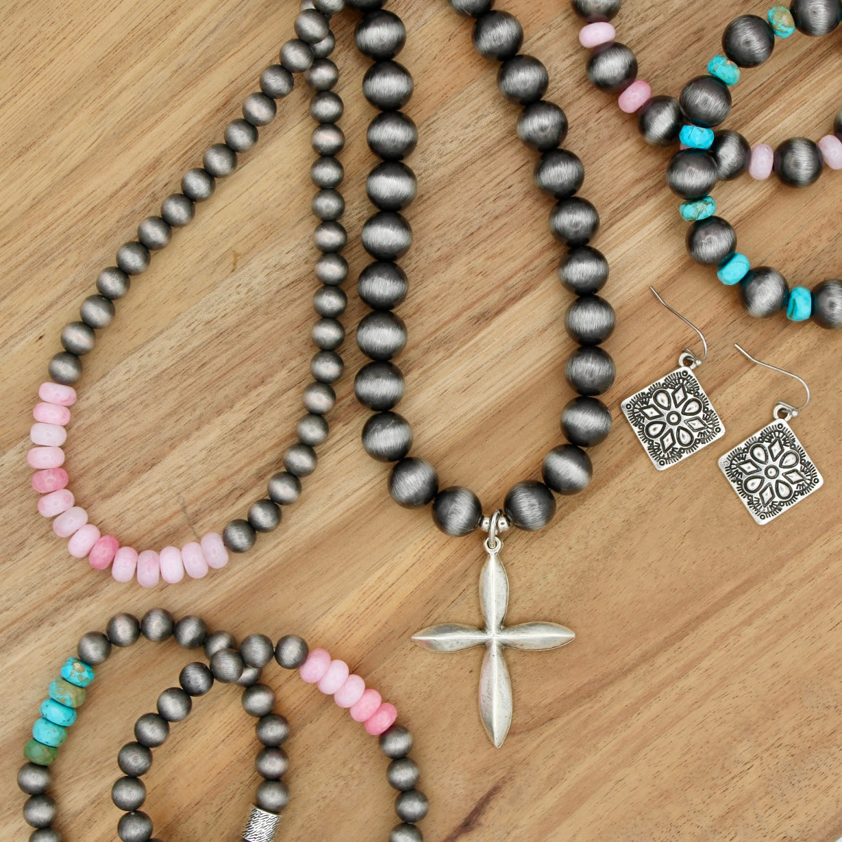 Pink Hills Necklace, 15"
