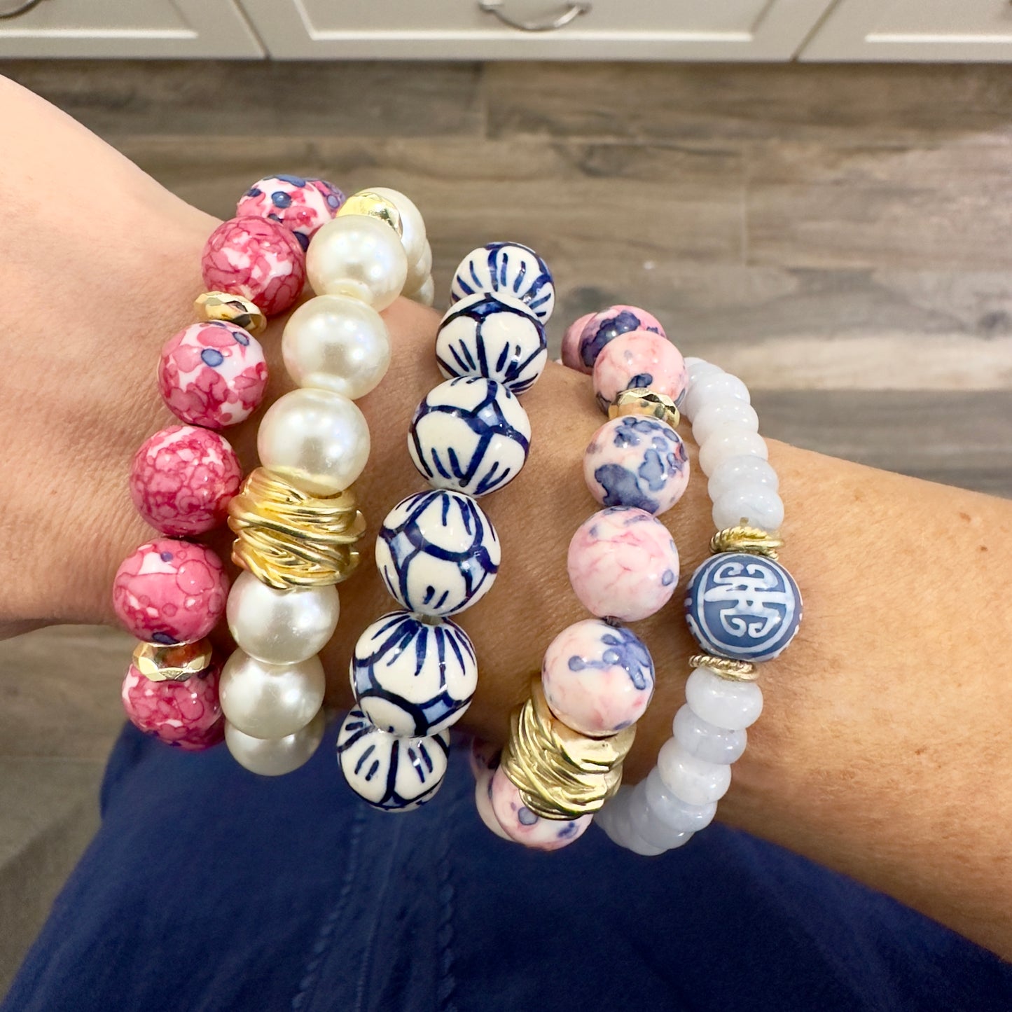 Glass Pearl Bracelet