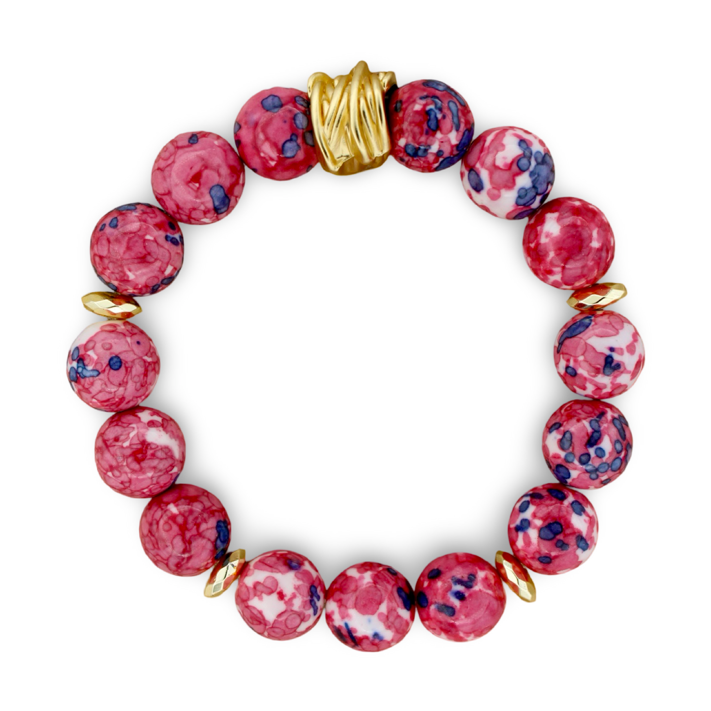 Watercolor Bracelet - Raspberry