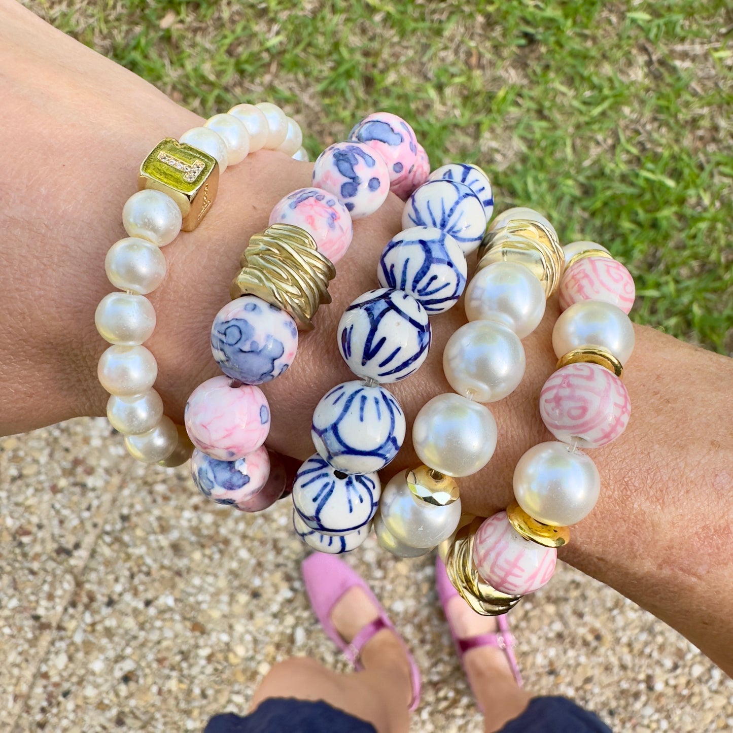 Glass Pearl Bracelet
