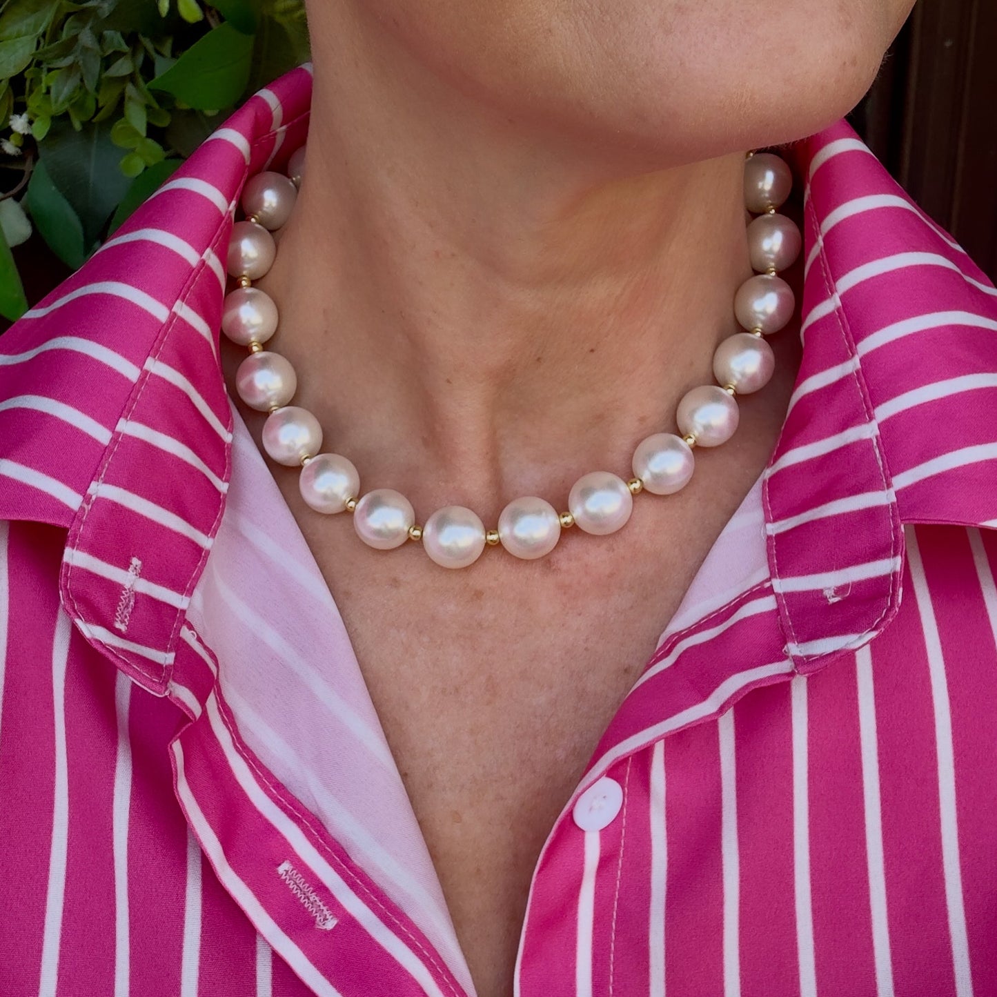 Barbara Pearl Necklace, 16”