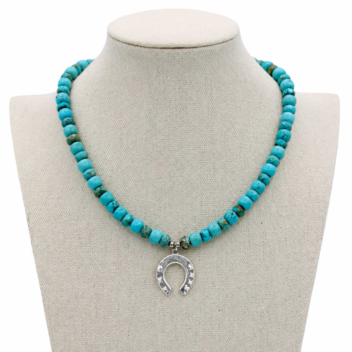 Turquoise Luck Necklace, 17"