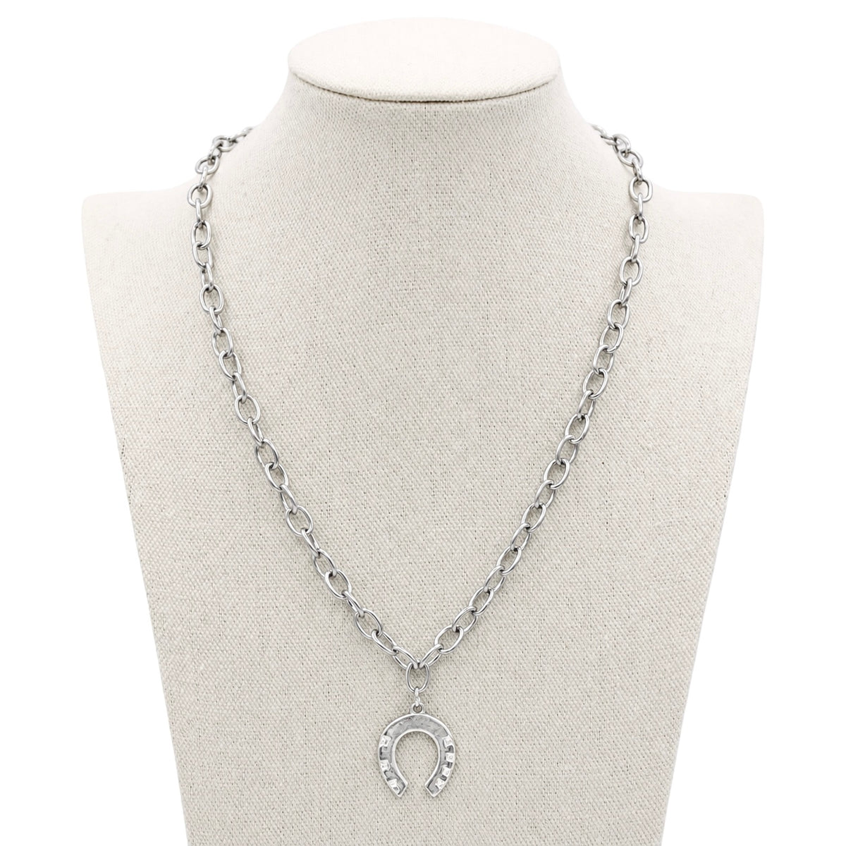 Silver Luck Necklace, 20"