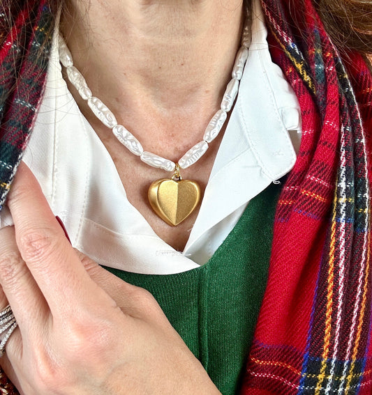 Baroque Love Necklace, 16”