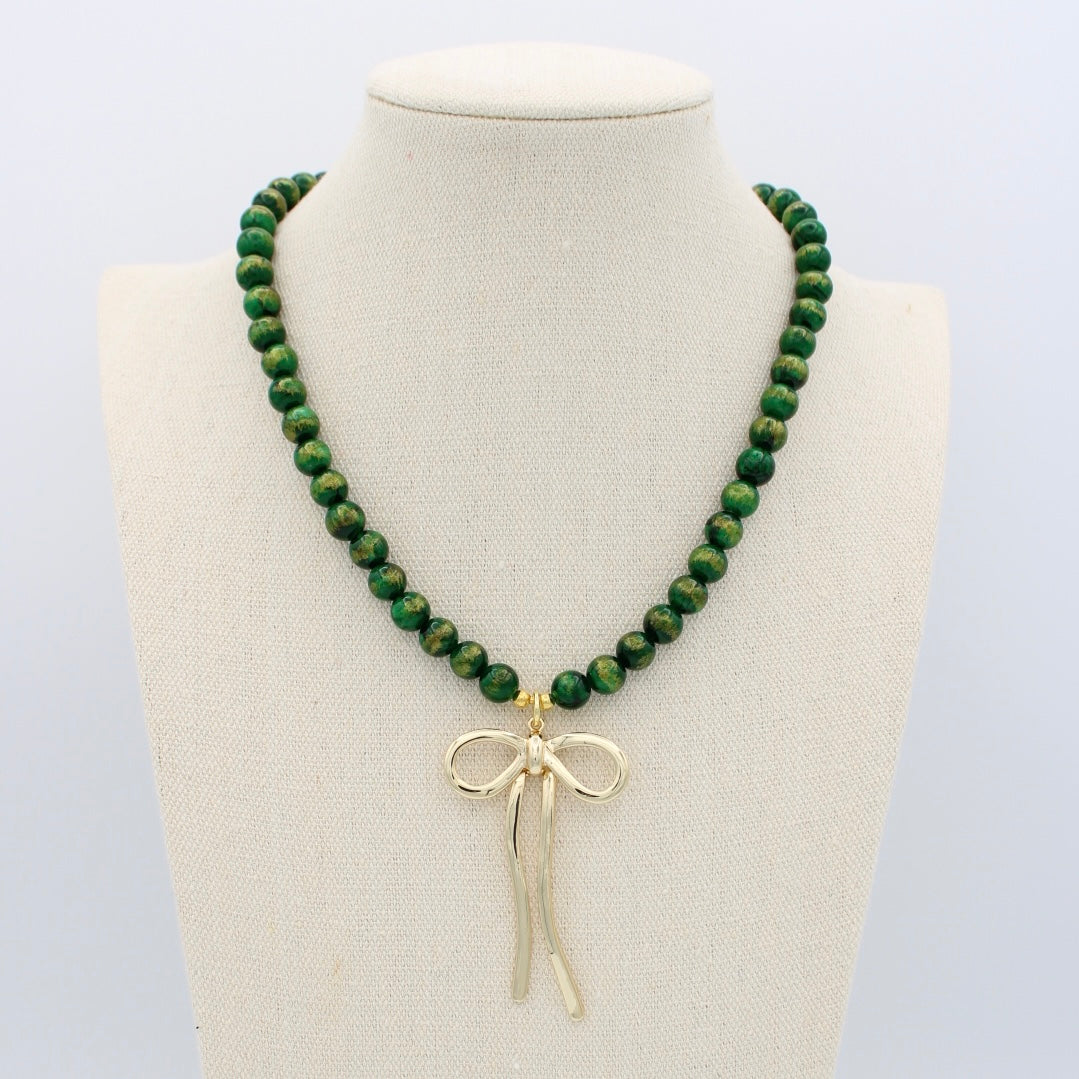 Charlotte Necklace - Flair Forest Green