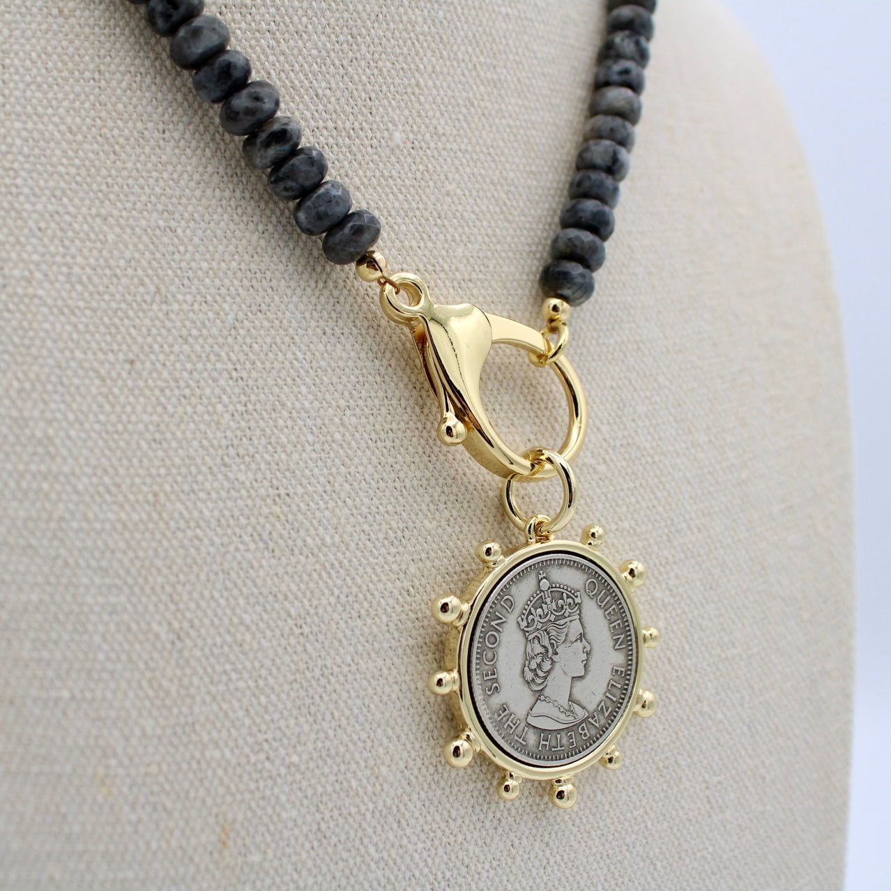 Labradorite Queen Elizabeth Necklace