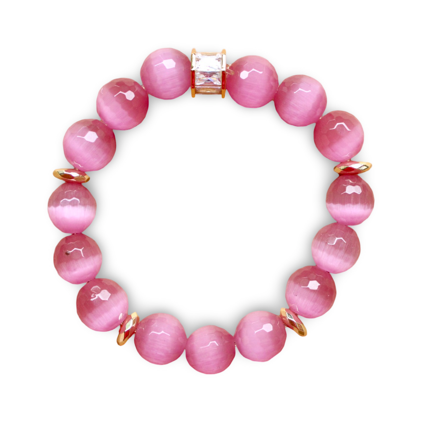 Cats Eye Bracelet • Mauve