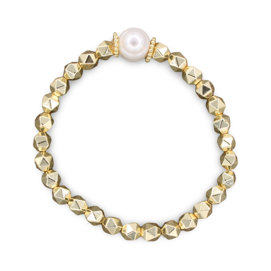 Goldie Bracelet • Pearl