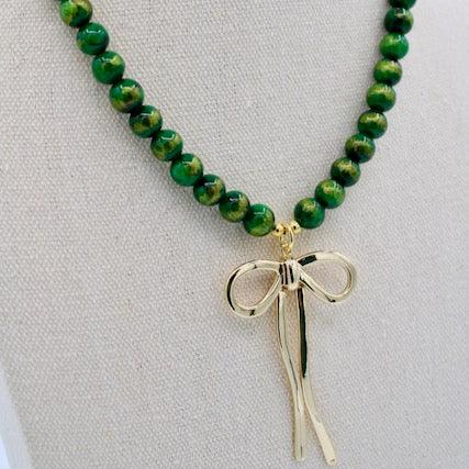 Charlotte Necklace - Flair Forest Green