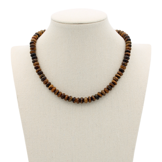 Tigers Eye Classic Necklace, 16"
