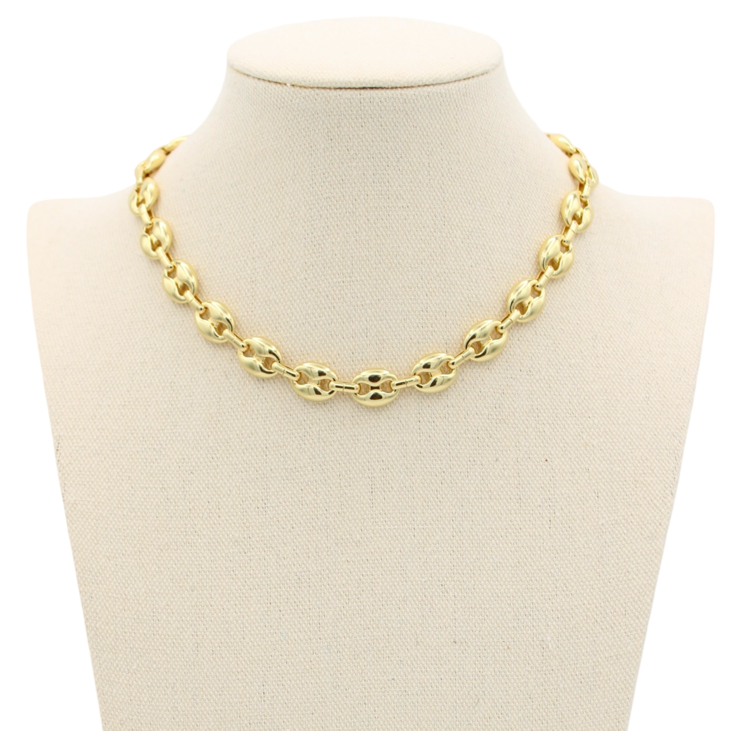 Emily Gold Chain Necklace, 15"