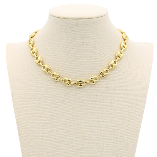 Emily Gold Chain Necklace, 15"