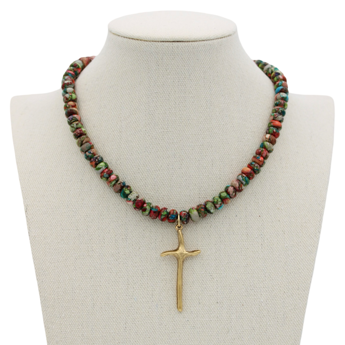 Fellowship Cross Necklace, 16"
