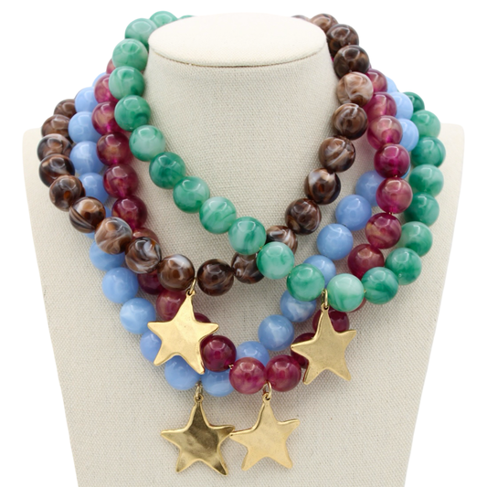 Muse Star Necklaces, 4 Colors