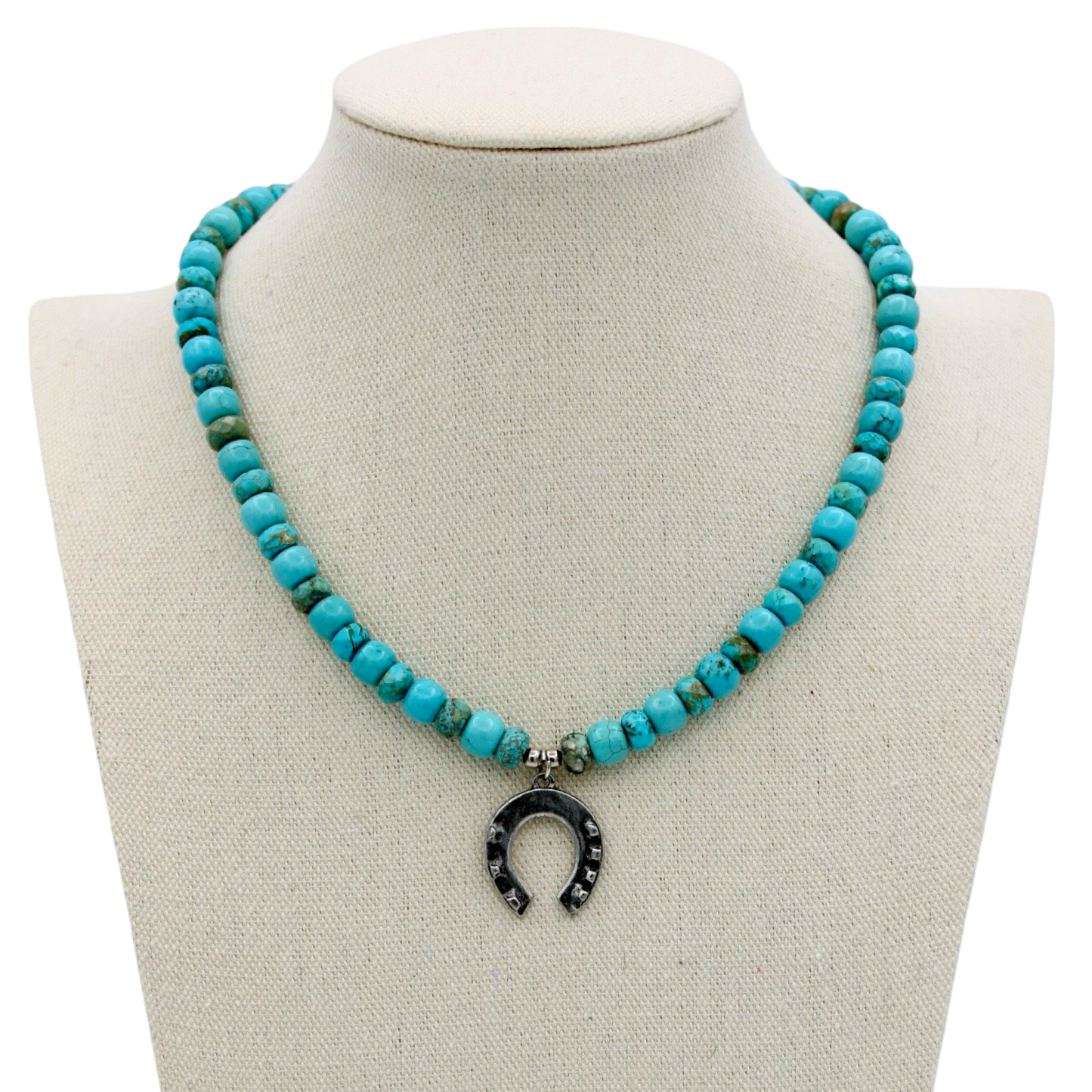 Turquoise Luck Necklace, 17"