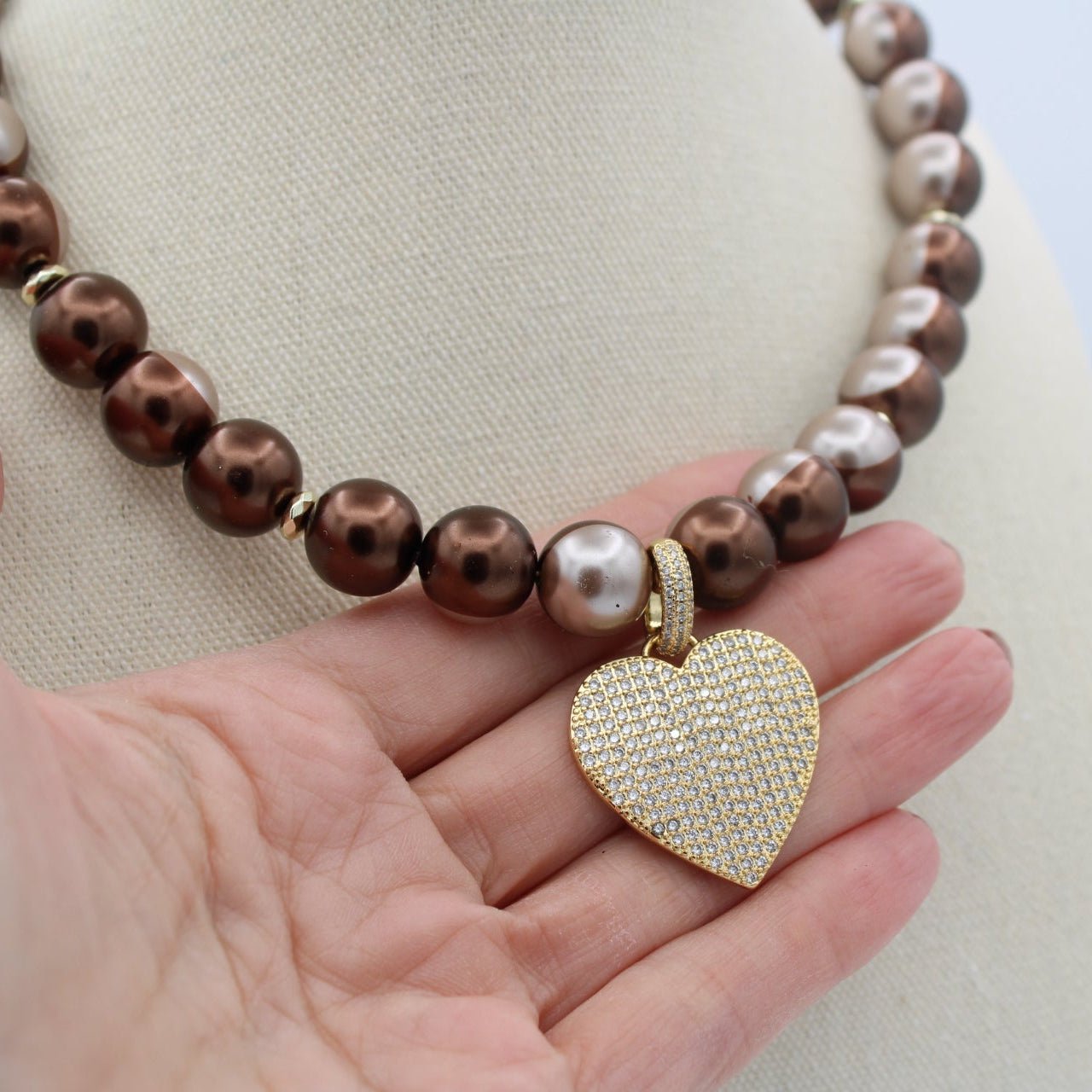 Cheers to Love Necklace, Spiced Brandy