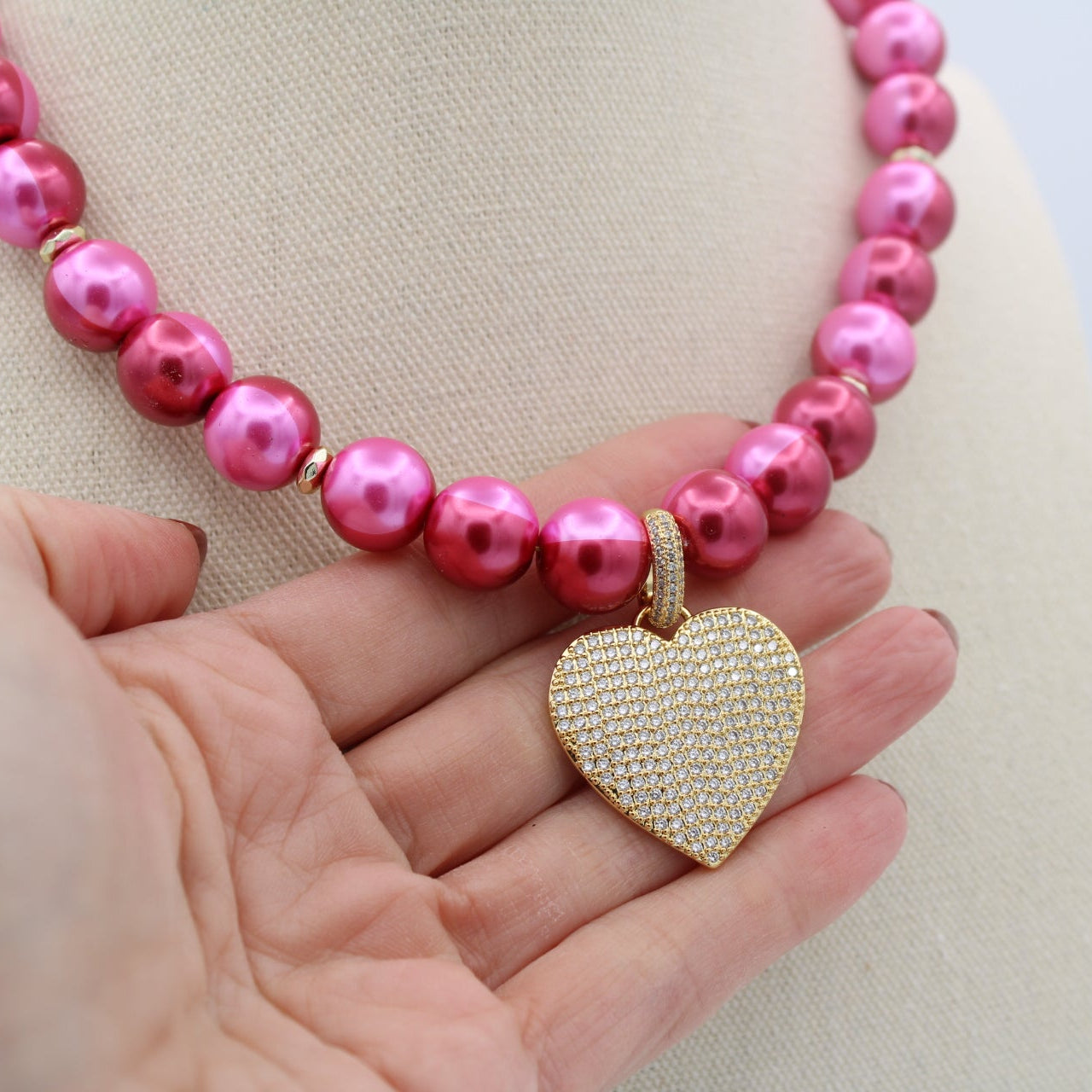 Cheers to Love Necklace, Berry Royale