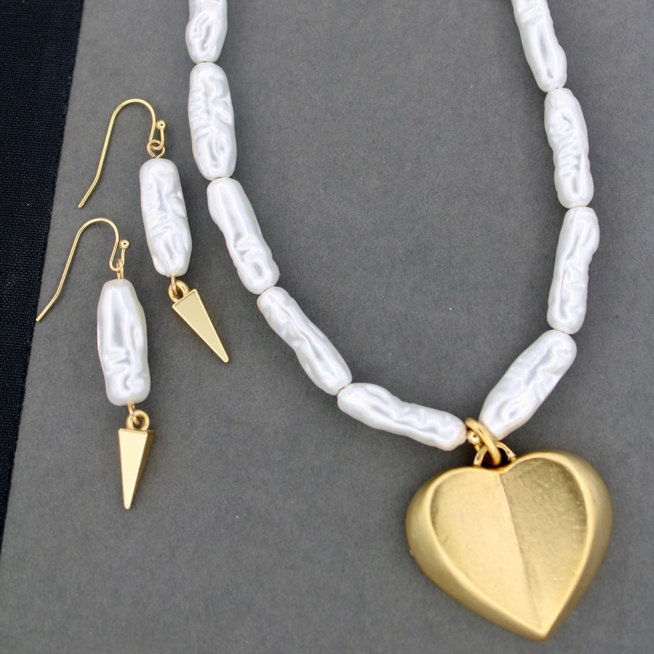 Baroque Love Necklace, 16”