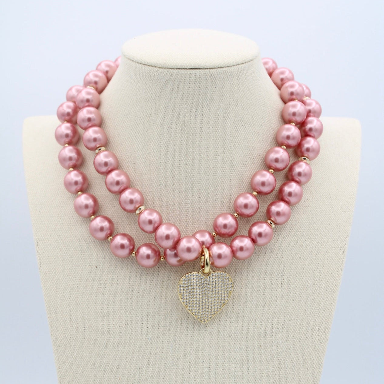 Cheers to Love Necklace, Pink Cosmo