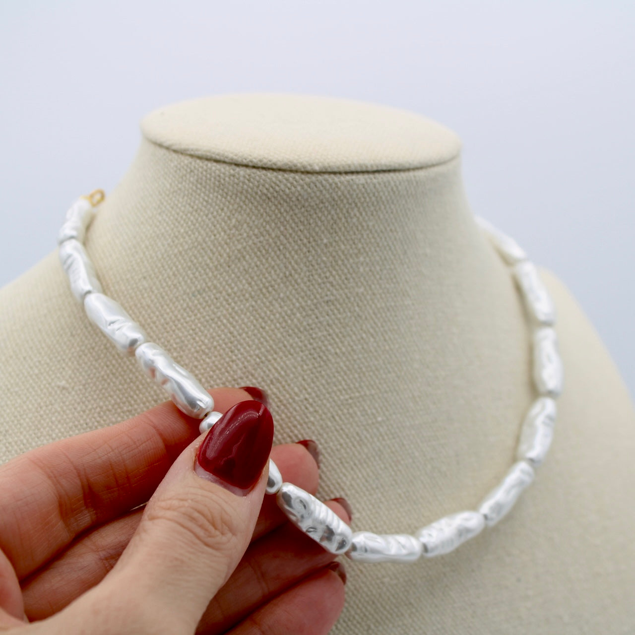 Baroque Pearl Necklace, 16"