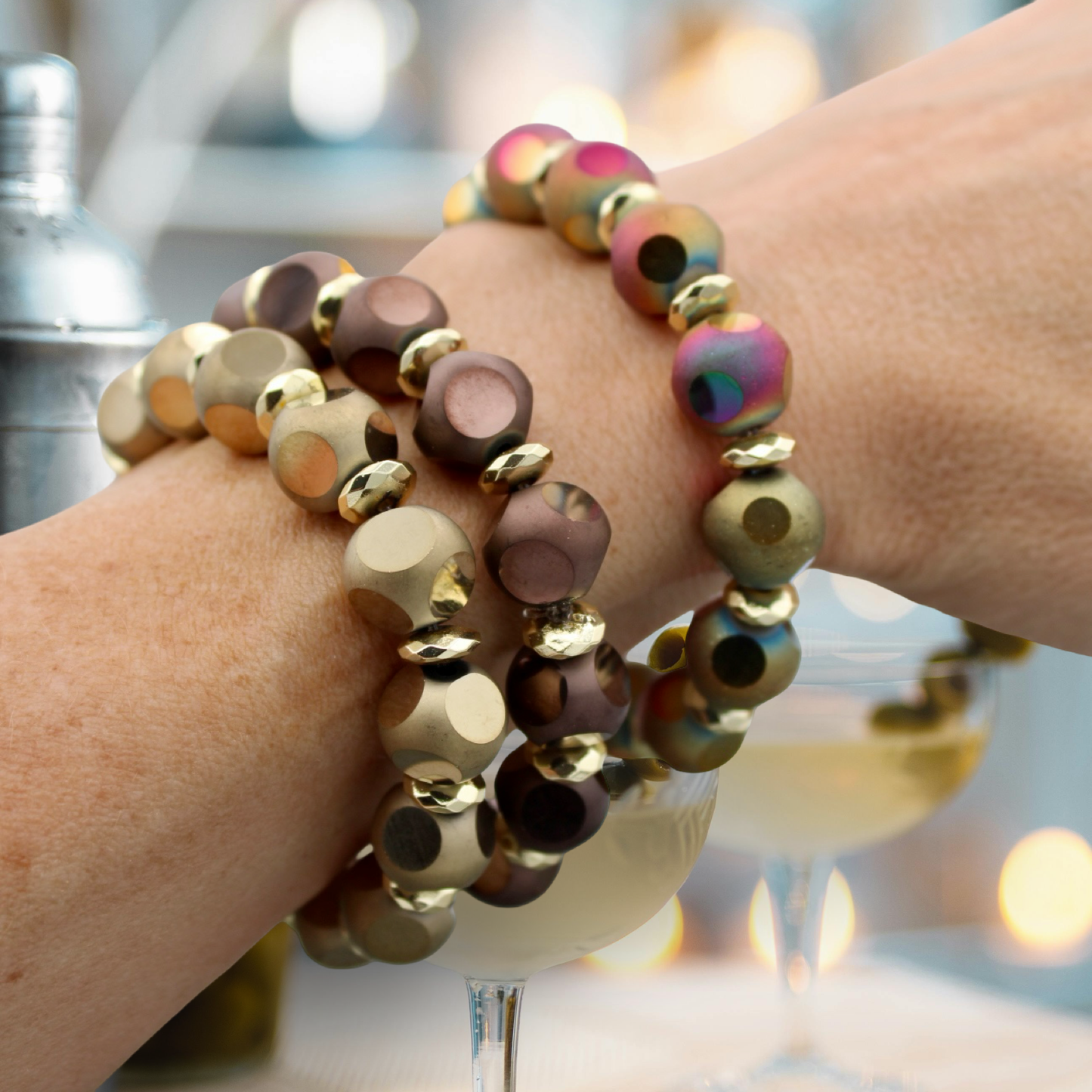 Sparkle Hour Bracelet - Espresso