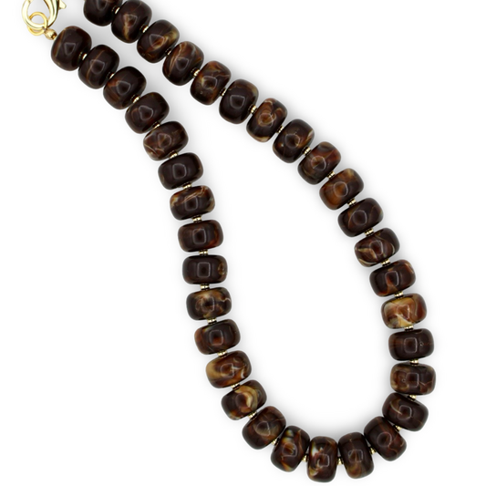 Sugarplum Necklace, Brown