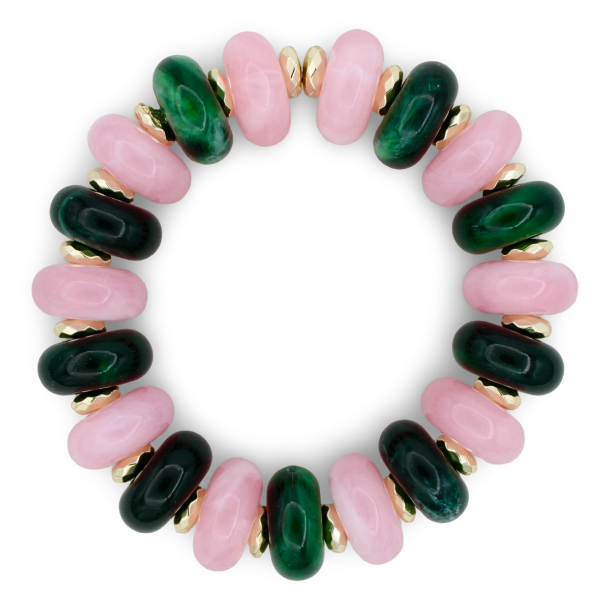 Sugarplum Bracelet, Pink/Green