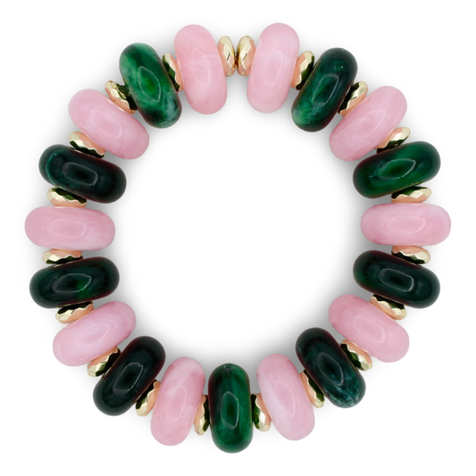 Sugarplum Bracelet, Pink/Green