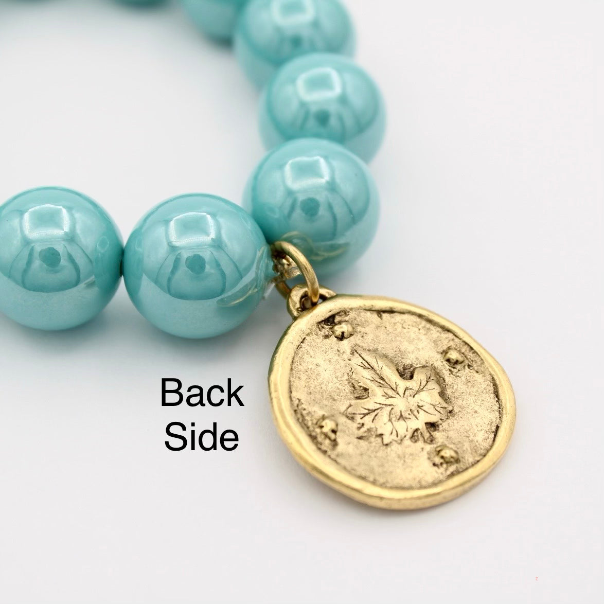 Butterfly Charm Aqua Bracelet