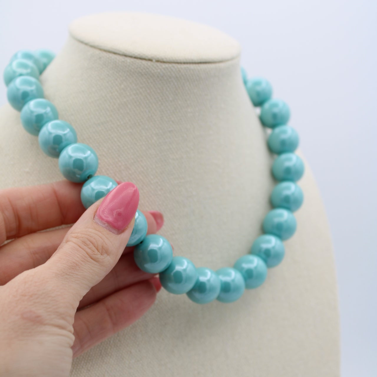 Aqua Necklace, 17"