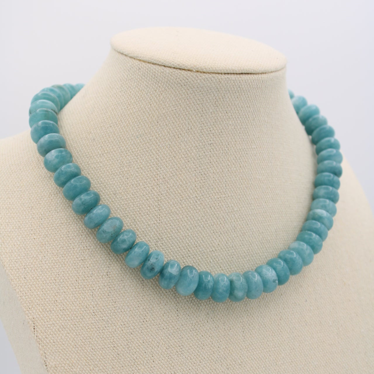 Blue Quartz Necklace, 16"