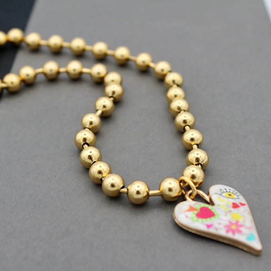 Camila Heart Necklace, 16"