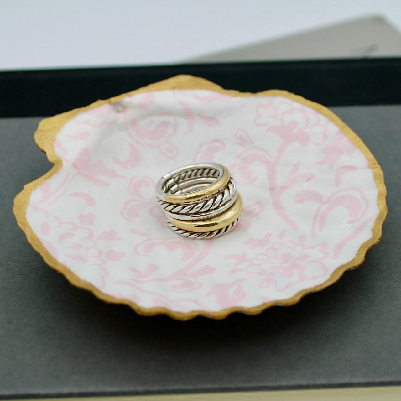 Pink Folly Shell Jewelry and Trinket Dish