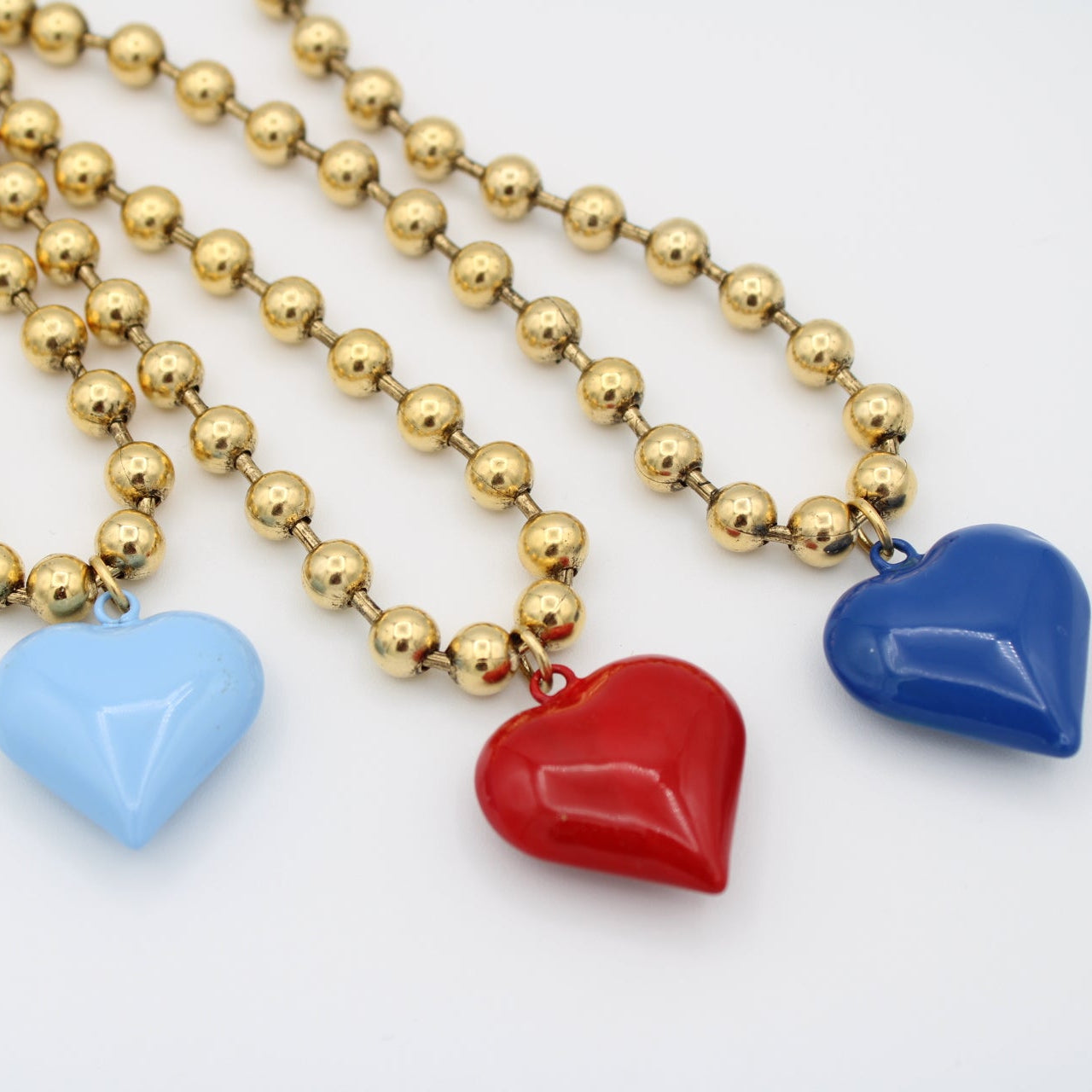 Ti Amo Heart Necklace, Red