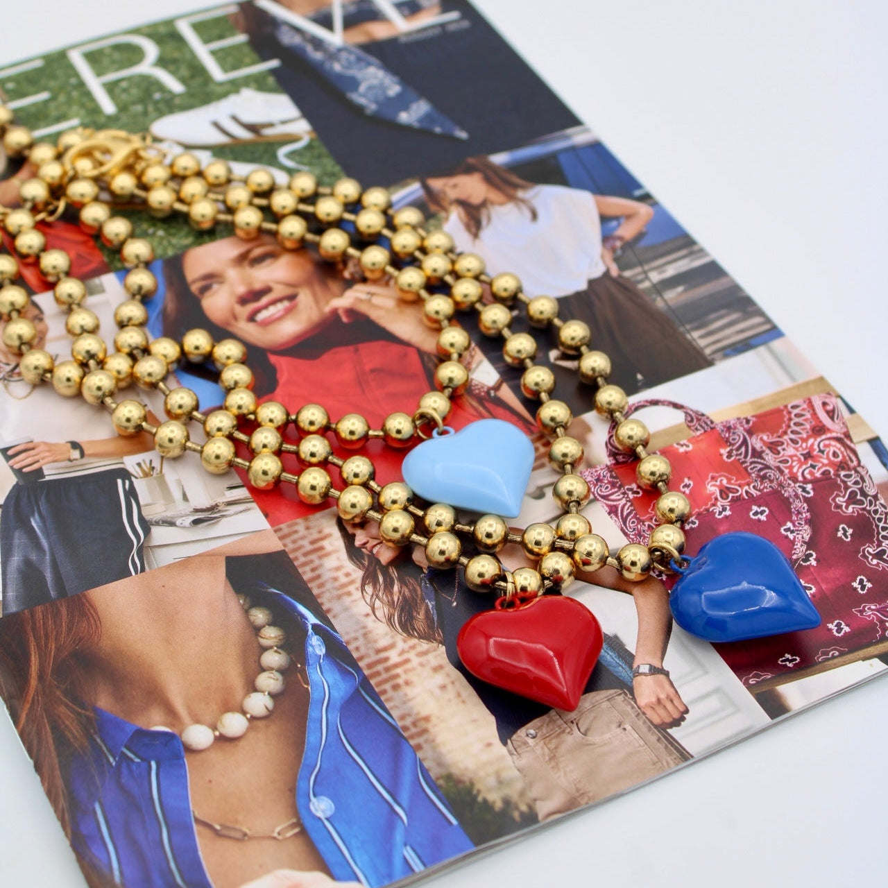 Ti Amo Heart Necklace, Red