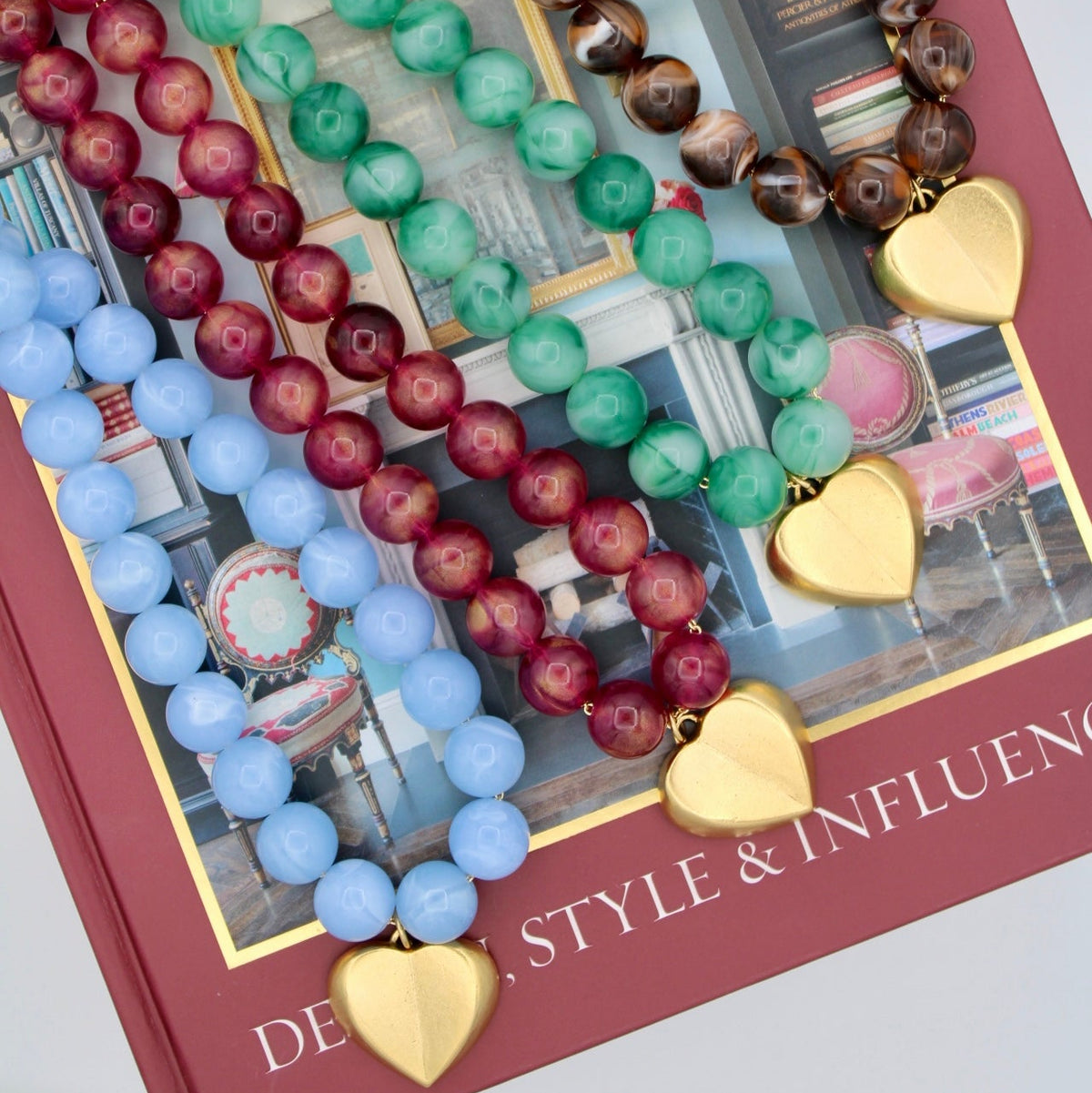 Muse Heart Necklaces, 4 Colors
