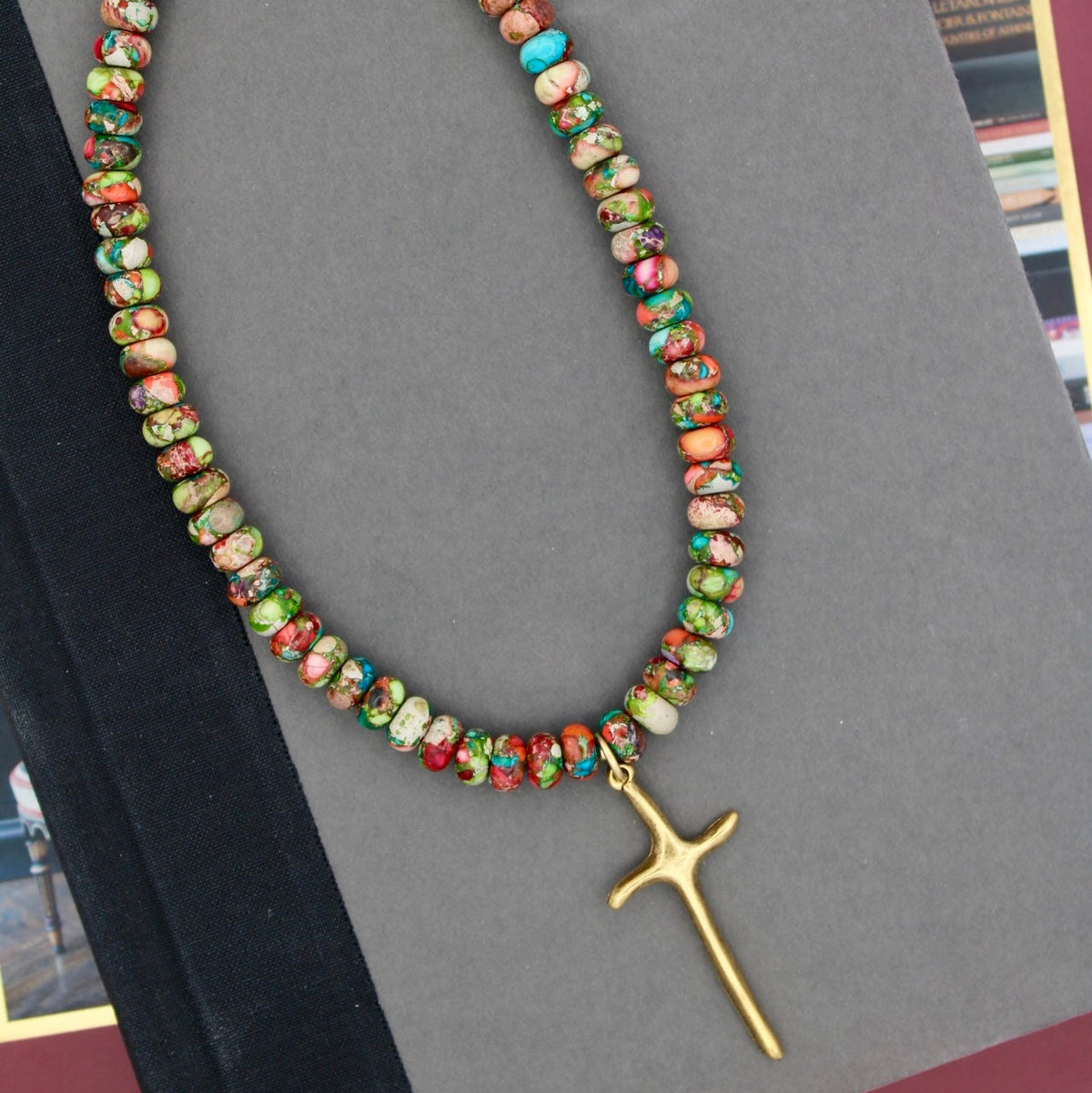 Fellowship Cross Necklace, 16"