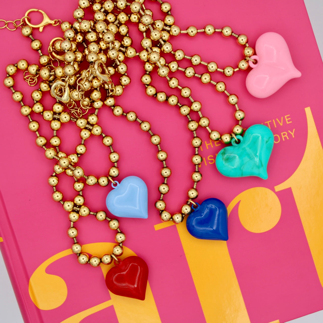 Ti Amo Heart Necklace, Turquoise