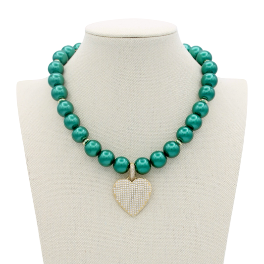 Cheers to Love Necklace, Emerald Fizz