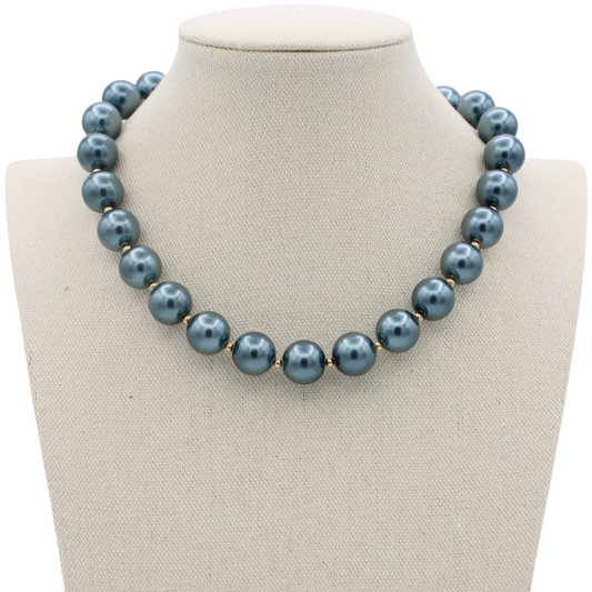 Party Pearls Necklace, Winter Spritz