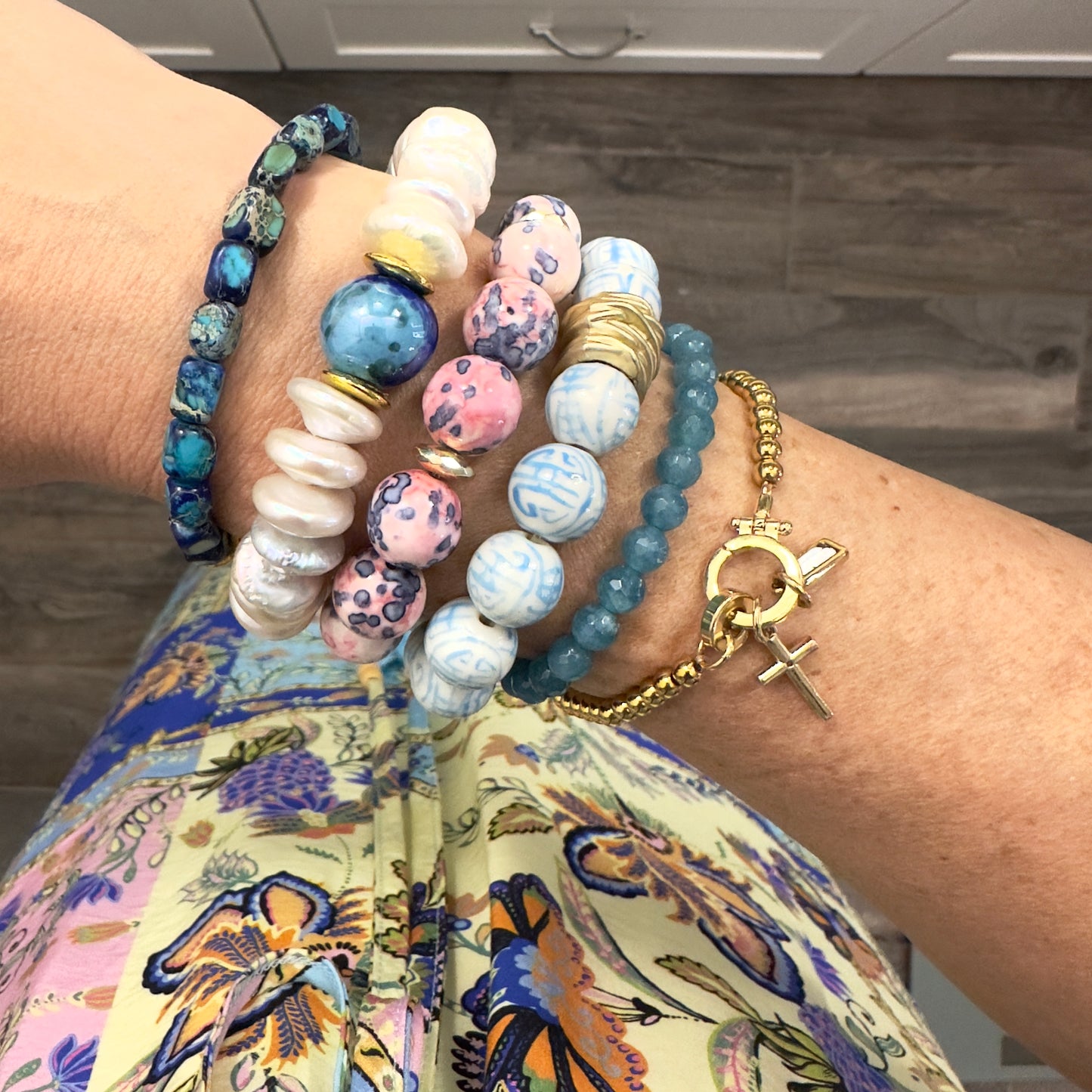Chinoiserie Bracelet • Pale Blue