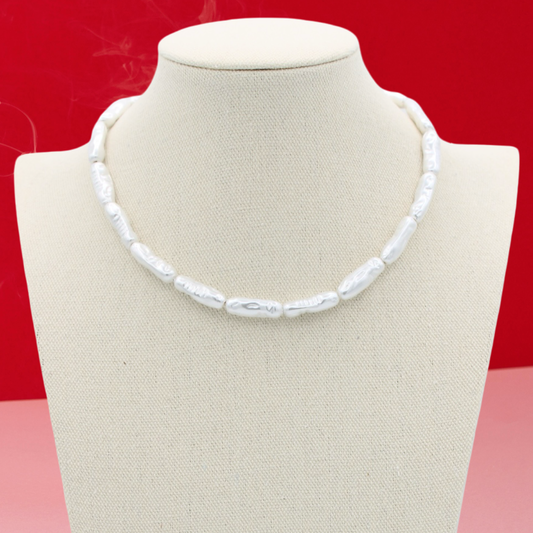 Baroque Pearl Necklace, 16"