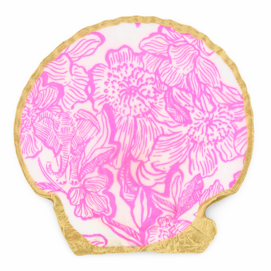 Pink Lilly Shell Jewelry Dish
